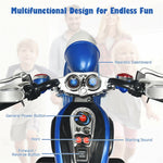 Kids Ride on Chopper Motorcycle 3-Wheel 6V Battery Powered Trike Motorcycle with Headlights, ASTM Certification