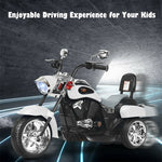 Kids Ride on Chopper Motorcycle 3-Wheel 6V Battery Powered Trike Motorcycle with Headlights