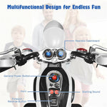 Kids Ride on Chopper Motorcycle 3-Wheel 6V Battery Powered Trike Motorcycle with Headlights