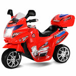 Kids Ride On Motorcycle 6V Battery Powered Electric 3-Wheel Motorcycle with Headlights