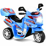 Kids Ride On Motorcycle 6V Battery Powered Electric 3-Wheel Motorcycle with Headlights