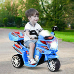 Kids Ride On Motorcycle 6V Battery Powered Electric 3-Wheel Motorcycle with Headlights