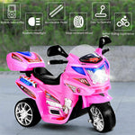 Kids Ride On Motorcycle 6V Battery Powered Electric 3-Wheel Motorcycle with Headlights