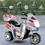 Kids Ride On Motorcycle 6V Battery Powered Electric 3-Wheel Motorcycle with Headlights