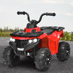 Kids Electric Ride-on ATV 6V Battery Powered 4 Wheeler Quad Car Toy with LED Headlights, Music & MP3 Player