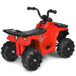 Kids Electric Ride-on ATV 6V Battery Powered 4 Wheeler Quad Car Toy with LED Headlights, Music & MP3 Player