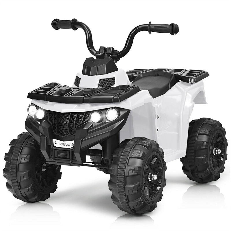 Kids Electric Ride-on ATV 6V Battery Powered 4 Wheeler Quad Car Toy with LED Headlights, Music & MP3 Player