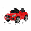 Kids Ride On Car 6V Battery Powered Electric Vehicle with Remote Control & LED Lights MP3