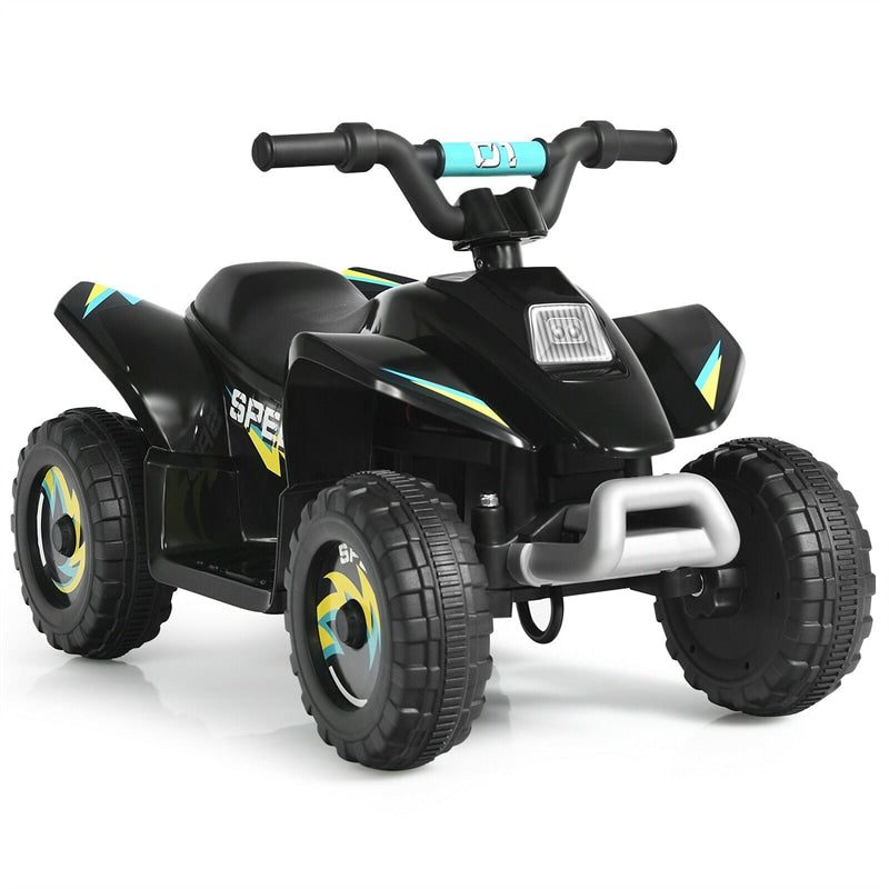 6V Kids Ride-on ATV Quad Mini 4 Wheeler Battery Powered Off-Road Vehicle with Anti-Slip Wheels