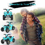 6V Kids Ride-on ATV Quad Mini 4 Wheeler Battery Powered Off-Road Vehicle with Anti-Slip Wheels