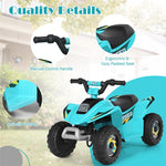 6V Kids Ride-on ATV Quad Mini 4 Wheeler Battery Powered Off-Road Vehicle with Anti-Slip Wheels