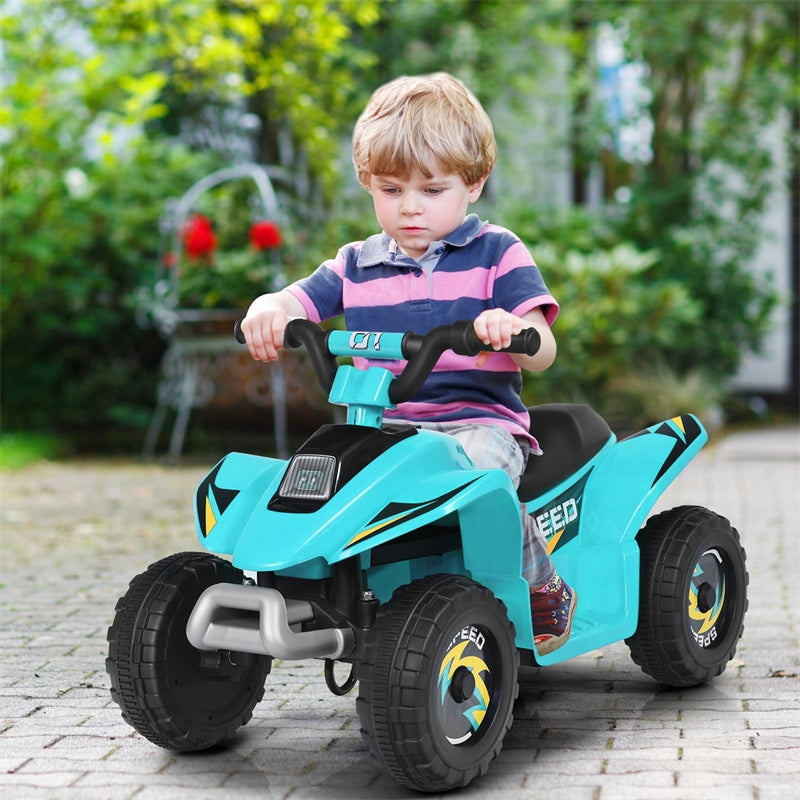 6V Kids Ride-on ATV Quad Mini 4 Wheeler Battery Powered Off-Road Vehicle with Anti-Slip Wheels