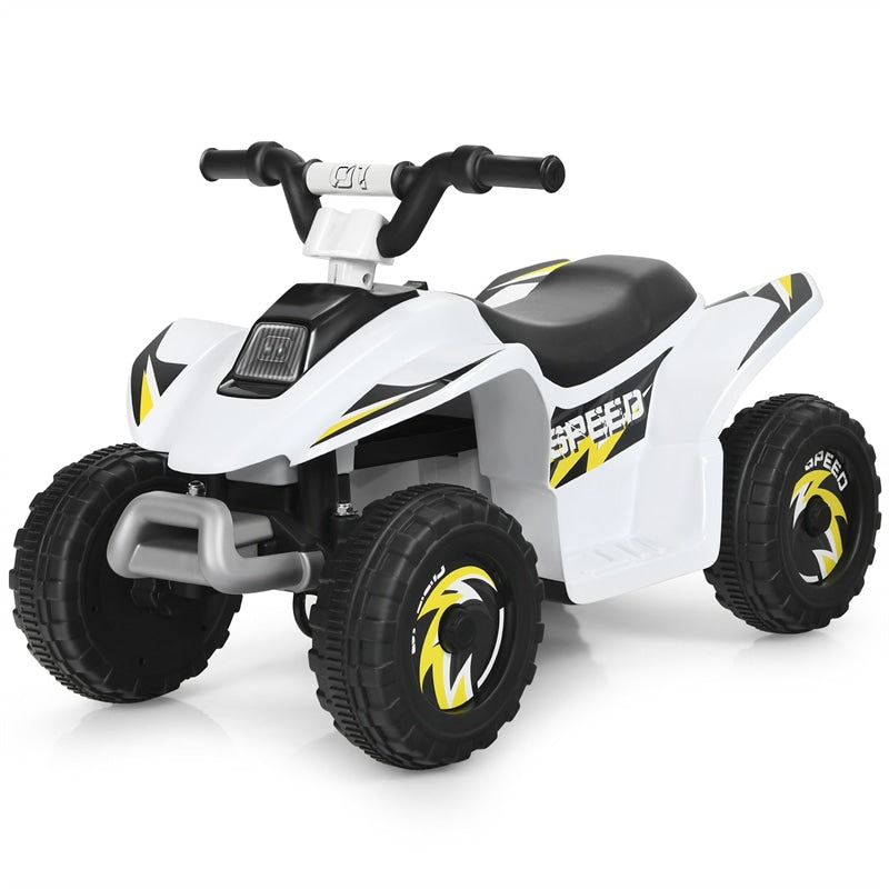 6V Kids Ride-on ATV Quad Mini 4 Wheeler Battery Powered Off-Road Vehicle with Anti-Slip Wheels