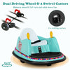 12V Electric Kids Ride On Bumper Car 360° Spin Toddler Bumper Car with Remote Control, Dual Joysticks & Flashing Lights