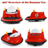 12V Electric Kids Ride On Bumper Car 360° Spin Toddler Bumper Car with Remote Control, Dual Joysticks & Flashing Lights