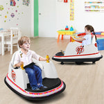 12V Electric Kids Ride On Bumper Car 360° Spin Toddler Bumper Car with Remote Control, Dual Joysticks & Flashing Lights