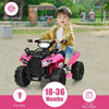 Kids Ride On ATV Quad Car 6V Battery Powered Electric Vehicle with LED Light and MP3