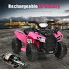 Kids Ride On ATV Quad Car 6V Battery Powered Electric Vehicle with LED Light and MP3