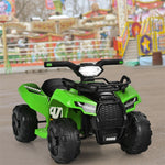 Kids Ride On ATV Quad Car 6V Battery Powered Electric Vehicle with LED Light and MP3