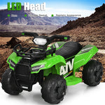 Kids Ride On ATV Quad Car 6V Battery Powered Electric Vehicle with LED Light and MP3