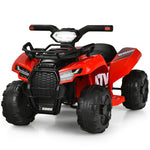 Kids Ride On ATV Quad Car 6V Battery Powered Electric Vehicle with LED Light and MP3