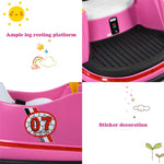 12V Electric Kids Ride On Bumper Car 360° Spin Toddler Bumper Car with Remote Control, Dual Joysticks & Flashing Lights