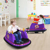 12V Electric Kids Ride On Bumper Car 360° Spin Toddler Bumper Car with Remote Control, Dual Joysticks & Flashing Lights