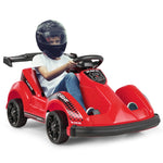 Kids Electric Go Kart 6V Battery Powered Ride-on Race Car 4 Wheel Formula Racer with Remote Control & Music