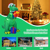 6ft Christmas Inflatable Dinosaur with Waterproof LED Lights & Built-in Powerful Blower for Indoor Outdoor Decoration