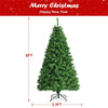 6FT Fiber Optic Artificial Christmas Tree Pre Lit Spruce Xmas Tree with 617 PVC Branch Tips & Solid Metal Stand for Indoor Holiday Decor