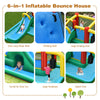 Inflatable Water Slide Kids Giant Jumping Bounce House Water Park with Splash Pool, 735W Blower, Crawling Tunnel, Pendulum for Backyard Party Fun