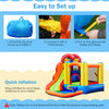 6 in 1 Kids Inflatable Water Slide Jumping Castle Splash Pool with 740W Blower