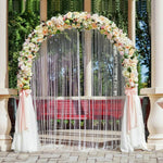 7.2Ft Outdoor Metal Garden Arch Pergola Arbor for Wedding Lawn Decoration - Bestoutdor