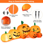 7.5FT Halloween Inflatable 7 Pumpkins Patch with Built-in LED Lights, Blow-Up Jack-o-Lantern for Indoor Outdoor Halloween Decorations