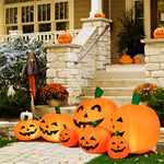 7.5FT Halloween Inflatable 7 Pumpkins Patch with Built-in LED Lights, Blow-Up Jack-o-Lantern for Indoor Outdoor Halloween Decorations