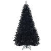 7.5 ft Black Hinged Artificial Halloween Christmas Tree