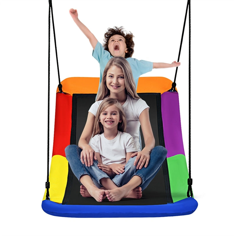 700 lbs Giant 60" Platform Saucer Tree Swing Indoor Outdoor Swing for Kids & Adults