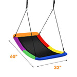 700 lbs Giant 60" Platform Saucer Tree Swing Indoor Outdoor Swing for Kids & Adults