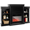 70" Modern Fireplace TV Stand Freestanding Fireplace Mantel with Storage Cabinet for Living Room Bedroom