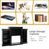 70" Modern Fireplace TV Stand Freestanding Fireplace Mantel with Storage Cabinet for Living Room Bedroom