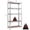 5-Tier Steel Freestanding Shelving Unit 72 Inch Adjustable Garage Storage Rack Open Display Shelf Unit