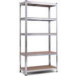 5-Tier Steel Freestanding Shelving Unit 72 Inch Adjustable Garage Storage Rack Open Display Shelf Unit