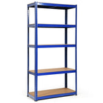 5-Tier Steel Freestanding Shelving Unit 72 Inch Adjustable Garage Storage Rack Open Display Shelf Unit