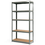 5-Tier Steel Freestanding Shelving Unit 72 Inch Adjustable Garage Storage Rack Open Display Shelf Unit