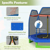 7ft Kids Trampoline Outdoor Indoor Recreational Bounce Jumper with Safety Enclosure Net Combo