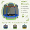 7ft Kids Trampoline Outdoor Indoor Recreational Bounce Jumper with Safety Enclosure Net Combo