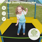 7ft Kids Trampoline Outdoor Indoor Recreational Bounce Jumper with Safety Enclosure Net Combo