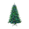 7ft Pre-Lit Artificial Christmas Tree APP Controlled Hinged Xmas Tree with 540 Color Changing LED Lights, 2324 Mixed Branch Tips, Folding Metal Stand