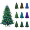 7ft Pre-Lit Artificial Christmas Tree APP Controlled Hinged Xmas Tree with 540 Color Changing LED Lights, 2324 Mixed Branch Tips, Folding Metal Stand