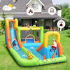 8 in 1 Inflatable Water Slide Mega Bounce House Waterslide Park with Long Slide & Large Splash Pool for Kids Outdoor Indoor Fun